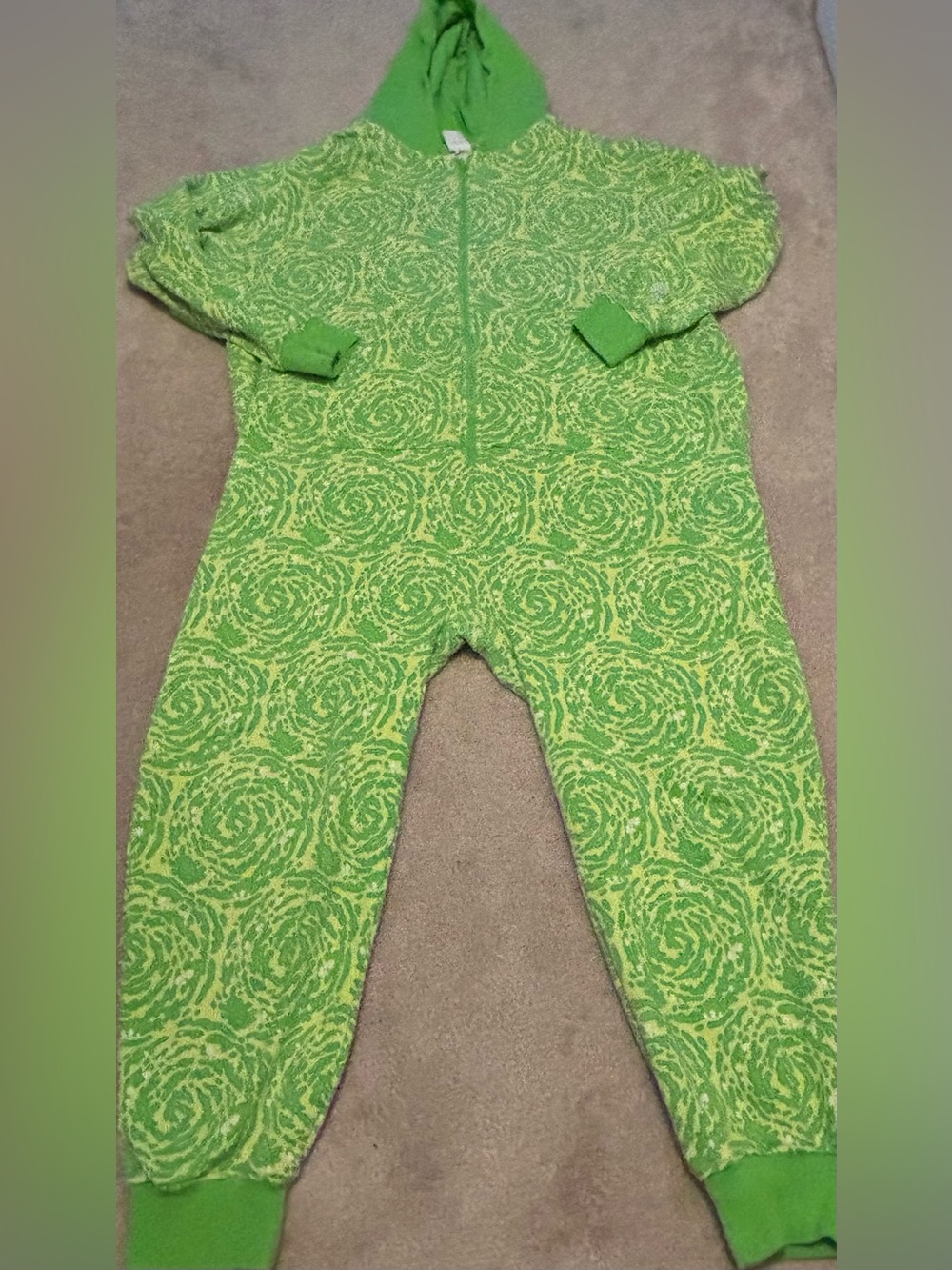 Rick and Morty X Puma Slime Men’s XXL Jumpsuit Onesie Pajamas One Piece Pockets